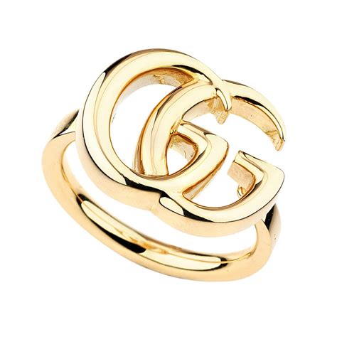 gucci gold g ring double band|Gucci size 12 ring.